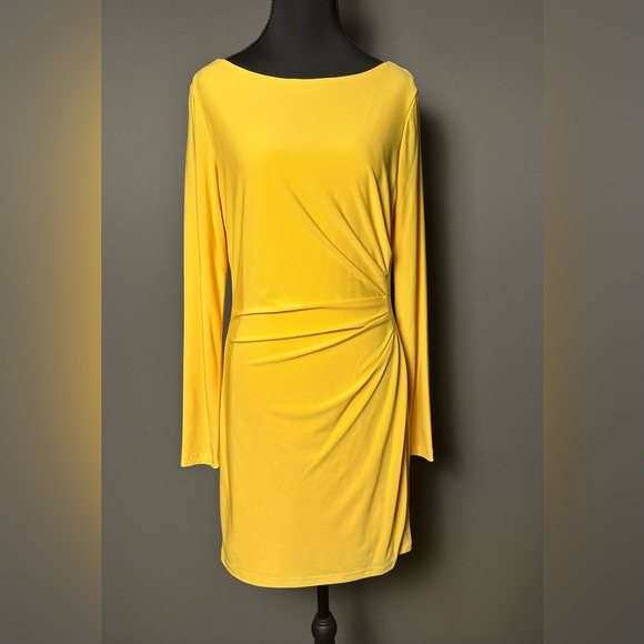 JAYGODFREY Dresses & Skirts - JAYGODFREY Vibrant Yellow Long Sleeve Dress
